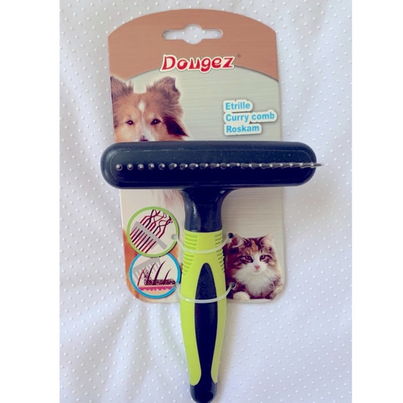NEW Curry Pet Dog Cat Grooming Brush - Picture 3 of 7